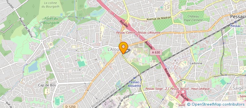 localisation de l'entreprise POMPES FUNEBRES BASTIEN ARNAUDIN  PESSAC