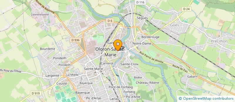 localisation de l'entreprise POMPES FUNEBRES BEARNAISES à OLORON-SAINTE-MARIE
