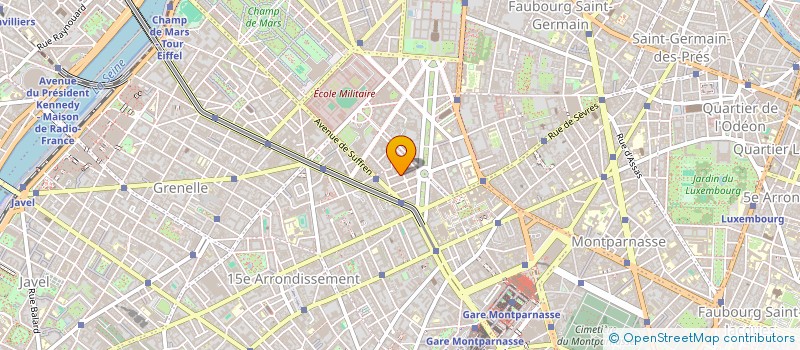 localisation de l'entreprise POMPES FUNEBRES BERNARD ET FRANCOSUISSE  PARIS