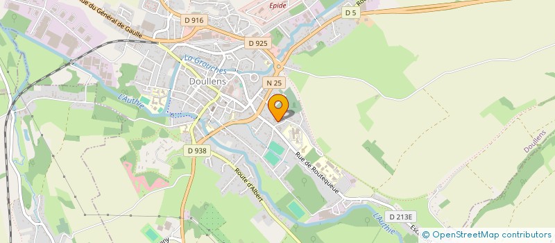 localisation de l'entreprise POMPES FUNEBRES BOCQUILLON  DOULLENS