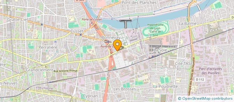 localisation de l'entreprise POMPES FUNEBRES BODRONE  VILLEURBANNE