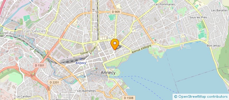 localisation de l'entreprise POMPES FUNEBRES BOUVIER à ANNECY