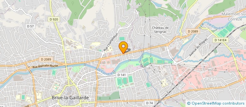 localisation de l'entreprise POMPES FUNEBRES BRIAL  BRIVE-LA-GAILLARDE