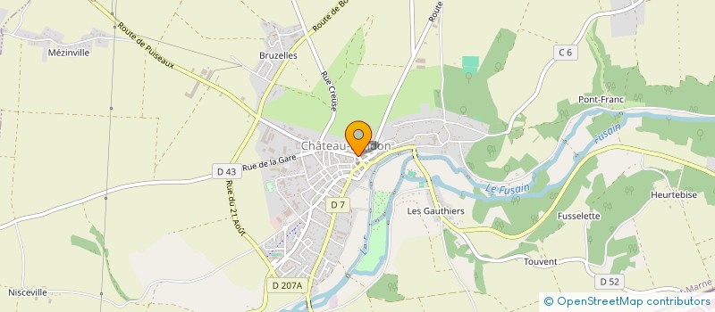 localisation de l'entreprise POMPES FUNEBRES BRILLANT à CHATEAU-LANDON
