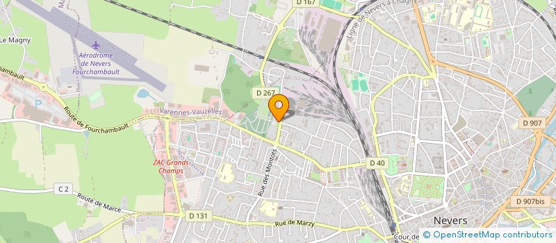 localisation de l'entreprise POMPES FUNEBRES BULOT à NEVERS