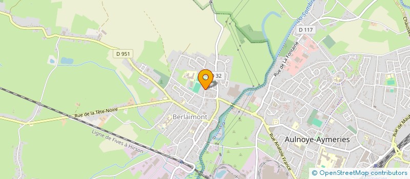 localisation de l'entreprise POMPES FUNEBRES BULTEZ APLINCOURT  BERLAIMONT