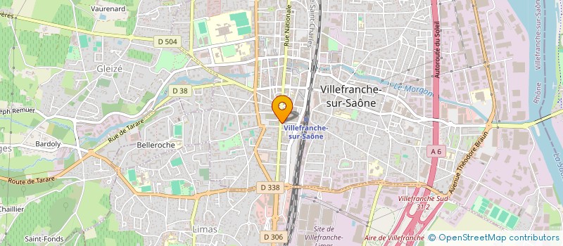 localisation de l'entreprise POMPES FUNEBRES CALADOISES à VILLEFRANCHE-SUR-SAONE