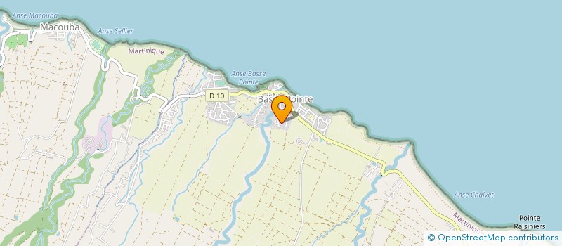 localisation de l'entreprise POMPES FUNEBRES CARISTAN  BASSE POINTE