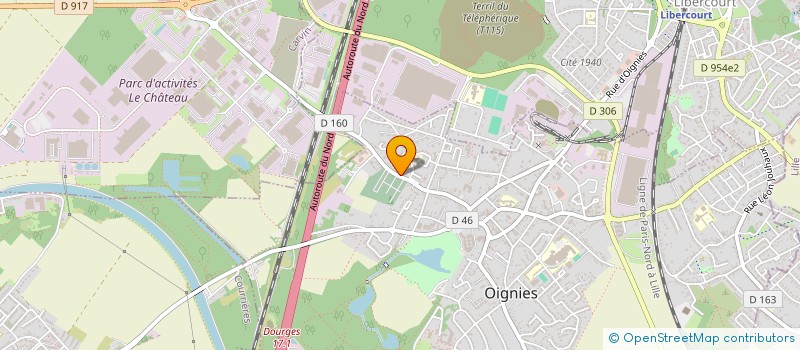 localisation de l'entreprise POMPES FUNEBRES CASSEL à OIGNIES