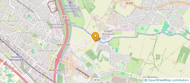 localisation de l'entreprise POMPES FUNEBRES CHANAVAT à TOULOUSE