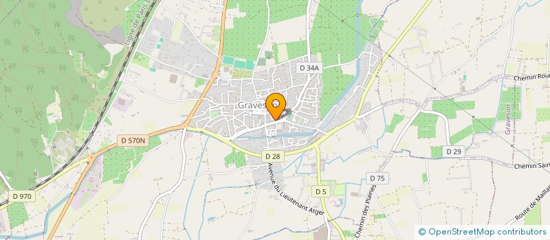 localisation de l'entreprise POMPES FUNEBRES CHAPELLE  GRAVESON