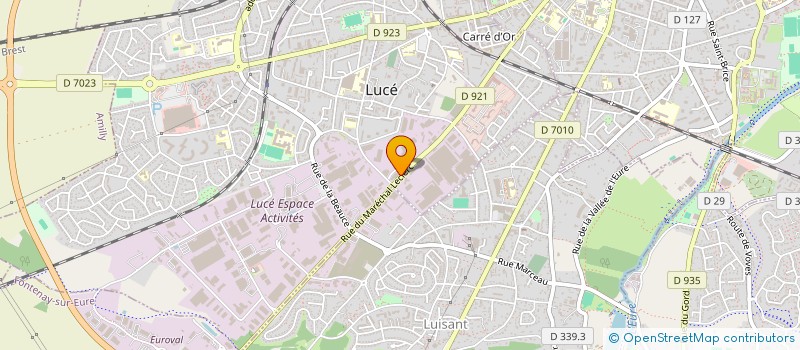 localisation de l'entreprise POMPES FUNEBRES CHARTRAINES à LUCE