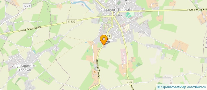 localisation de l'entreprise POMPES FUNEBRES CLAUDE VILLAMAUX  CRIQUETOT-L'ESNEVAL