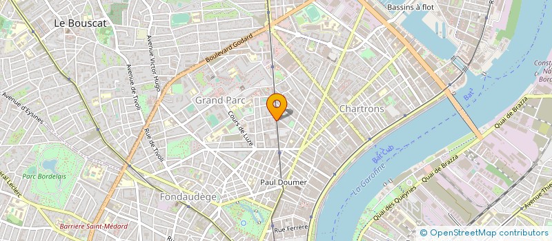 localisation de l'entreprise POMPES FUNEBRES COTE D ARGENT à BORDEAUX