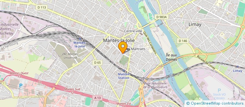 localisation de l'entreprise POMPES FUNEBRES CRITON MARBRERIE à MANTES-LA-JOLIE