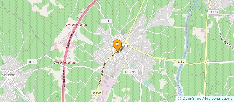 localisation de l'entreprise POMPES FUNEBRES CROS à PAULHAN