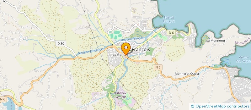 localisation de l'entreprise POMPES FUNEBRES CURTON à FRANCOIS