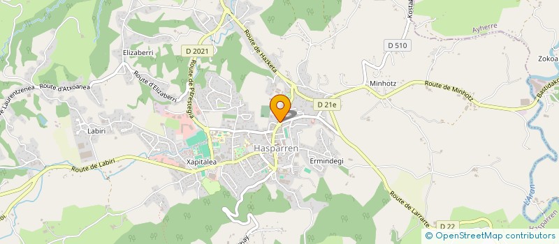 localisation de l'entreprise POMPES FUNEBRES DABBADIE à HASPARREN