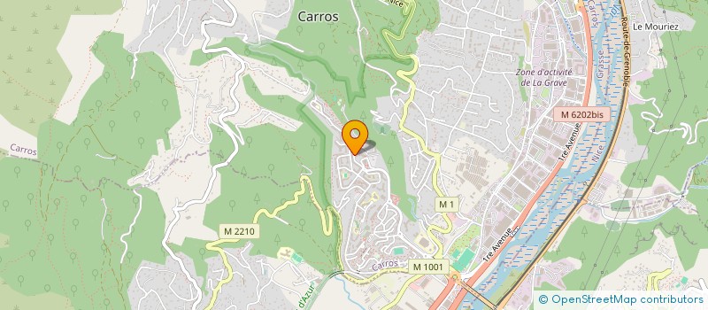 localisation de l'entreprise POMPES FUNEBRES DE CARROS à CARROS