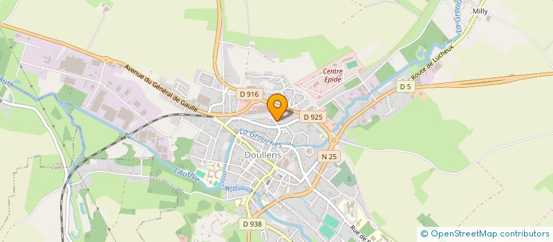 localisation de l'entreprise POMPES FUNEBRES DE DOULLENS  DOULLENS