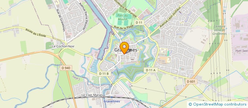 localisation de l'entreprise POMPES FUNEBRES DE DUNKERQUE VANCAYZEELE à GRAVELINES