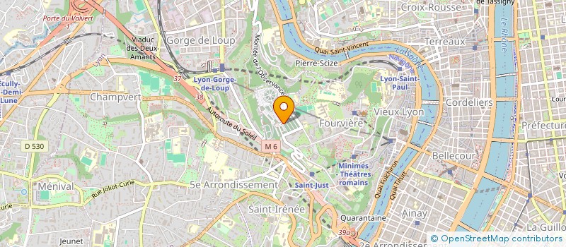 localisation de l'entreprise POMPES FUNEBRES DE FOURVIERE  LYON