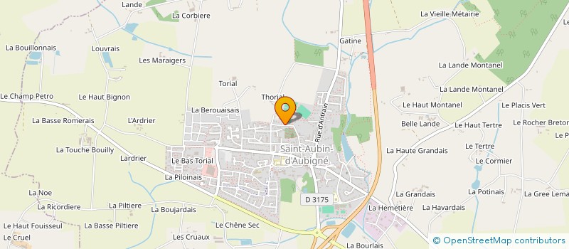 localisation de l'entreprise POMPES FUNEBRES DE L'ILLET  SAINT-AUBIN-D'AUBIGNE