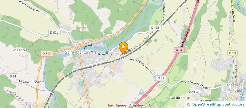 localisation de l'entreprise POMPES FUNEBRES DE L'OLIVIER à SAINT-MARTORY