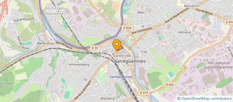 localisation de l'entreprise POMPES FUNEBRES DE LA FAIENCERIE  SARREGUEMINES