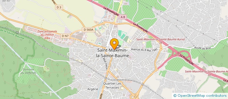 localisation de l'entreprise POMPES FUNEBRES DE LA SAINTE BAUME à SAINT-MAXIMIN-LA-SAINTE-BAUME