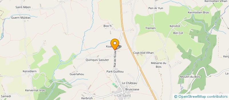 localisation de l'entreprise POMPES FUNEBRES DE LANGONNET  LE SAINT