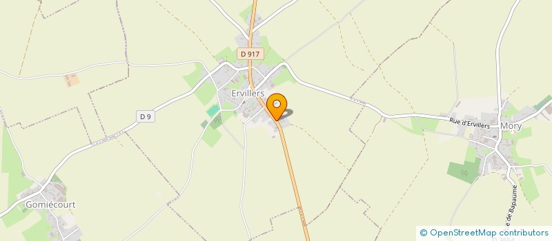 localisation de l'entreprise POMPES FUNEBRES DE MIRAUMONT  ERVILLERS