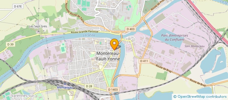 localisation de l'entreprise POMPES FUNEBRES DE MONTEREAU à MONTEREAU-FAULT-YONNE