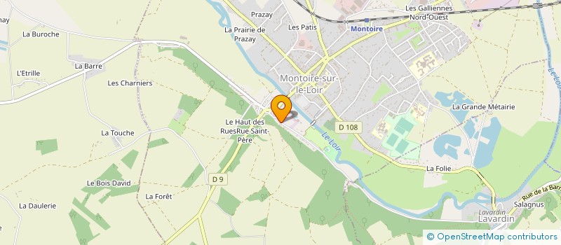 localisation de l'entreprise POMPES FUNEBRES DE MONTOIRE à MONTOIRE-SUR-LE-LOIR