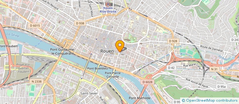 localisation de l'entreprise POMPES FUNEBRES DE NORMANDIE  ROUEN
