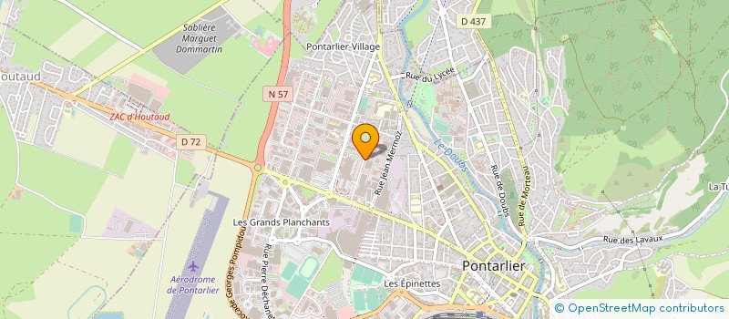 localisation de l'entreprise POMPES FUNEBRES DE PONTARLIER à PONTARLIER
