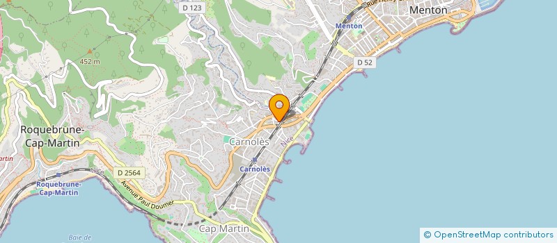 localisation de l'entreprise POMPES FUNEBRES DE ROQUEBRUNE à NICE