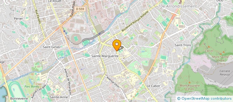 localisation de l'entreprise POMPES FUNEBRES DE SAINTE MARGUERITE à MARSEILLE