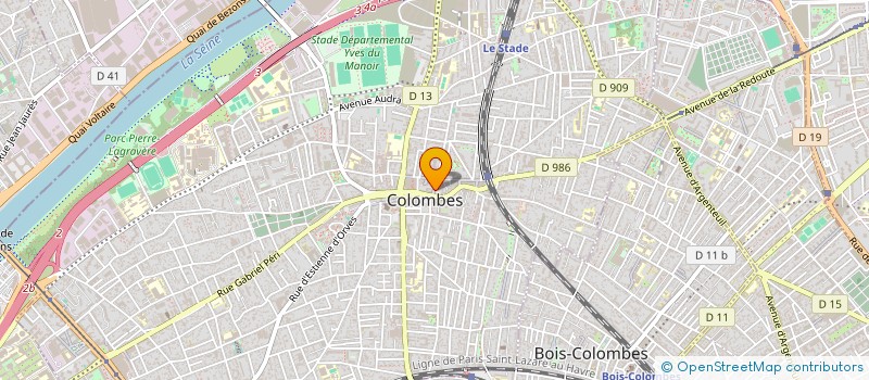 localisation de l'entreprise POMPES FUNEBRES DE TRADITIONS à COLOMBES