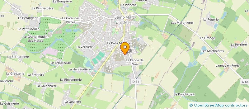localisation de l'entreprise POMPES FUNEBRES DEBRAY  SAINT-MARS-DU-DESERT