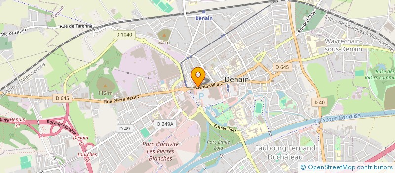 localisation de l'entreprise POMPES FUNEBRES DENAISIENNE ETABLISSEMENTS LACQUEMENT à DENAIN