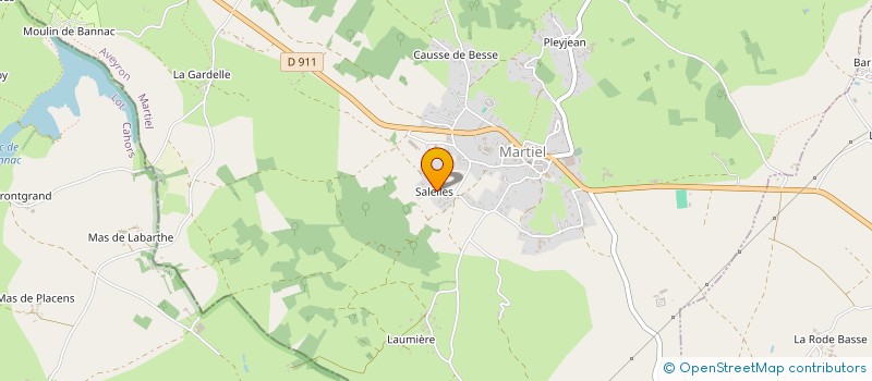 localisation de l'entreprise POMPES FUNEBRES DES BASTIDES  VILLEFRANCHE-DE-ROUERGUE