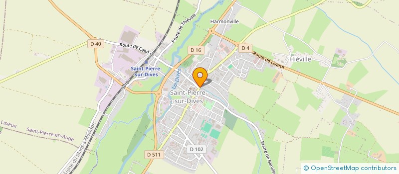 localisation de l'entreprise POMPES FUNEBRES DES CARRIERS  SAINT-PIERRE-EN-AUGE