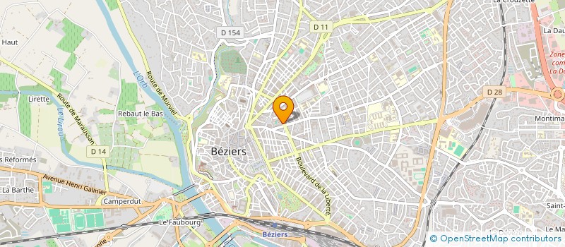 localisation de l'entreprise POMPES FUNEBRES DES SOUVENIRS à BEZIERS