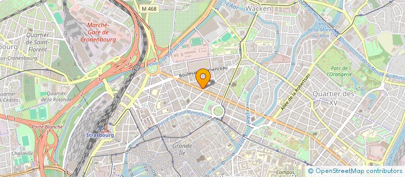 localisation de l'entreprise POMPES FUNEBRES DES VOSGES à STRASBOURG