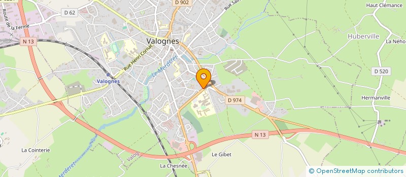 localisation de l'entreprise POMPES FUNEBRES DOREY LE MEUR à VALOGNES