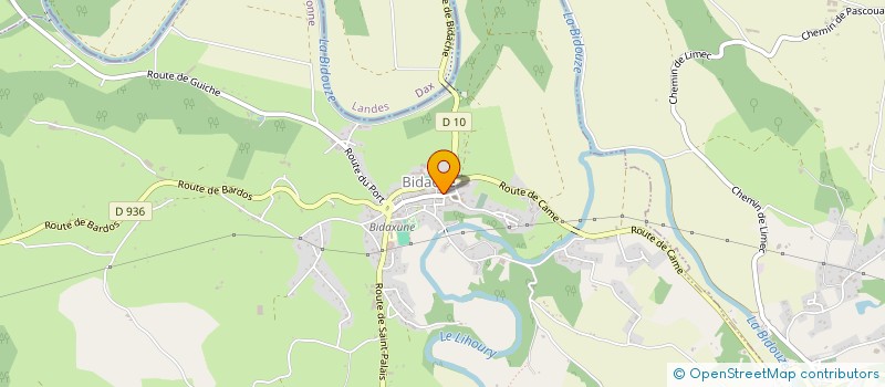 localisation de l'entreprise POMPES FUNEBRES DU CHATEAU  PEYREHORADE