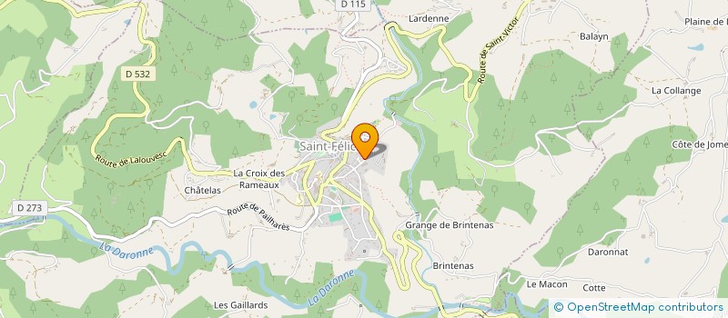 localisation de l'entreprise POMPES FUNEBRES DU PLATEAU  SAINT-FELICIEN