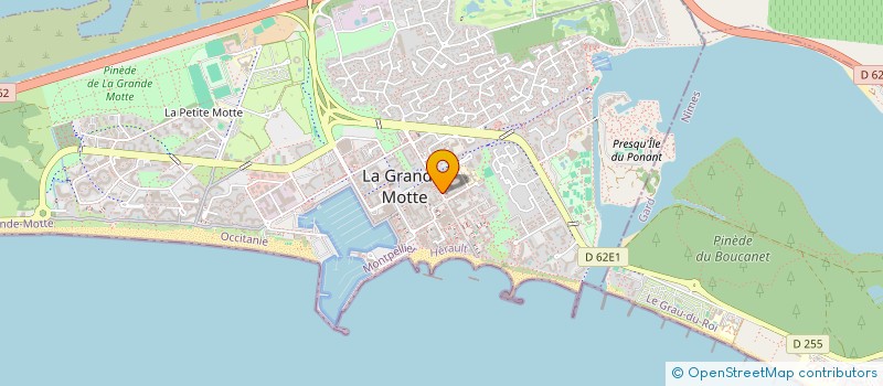 localisation de l'entreprise POMPES FUNEBRES DU SUD  LA GRANDE-MOTTE