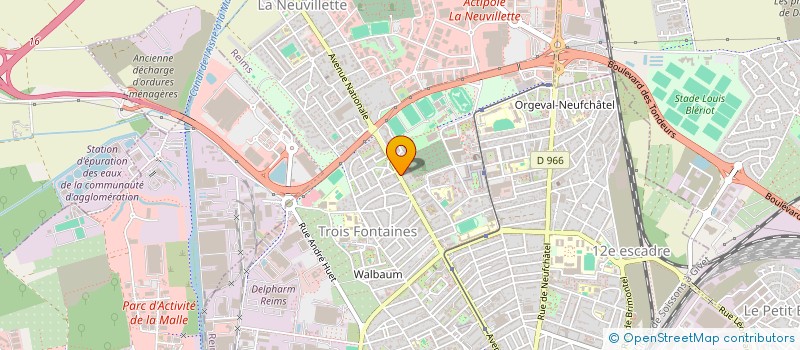 localisation de l'entreprise POMPES FUNEBRES DU TARDENOIS à REIMS
